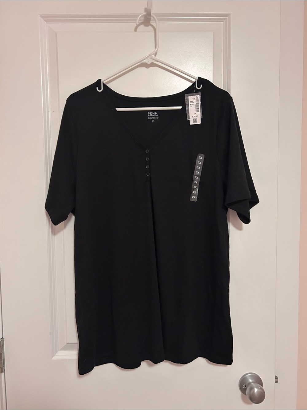 Penningtons Girlfriend Fit Ribbed Tee | NWT | US 2X